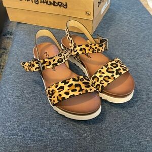 Dirty Laundry Leopard Print sandals